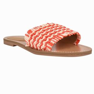 Nine West Cammie Flat Slippers - Orange/Brown - Ireland (OG5479210)